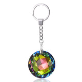 Rinhoo Shining Transparent Crystal Water Drop/Round Key Chain High Quality Fashion Jewelry Accessories Gift For Women