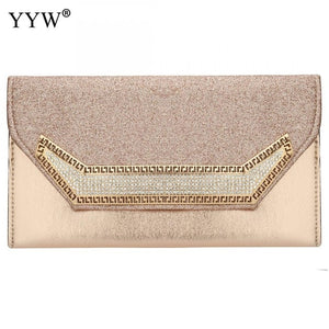 Gold Envelope Bag Clutch Evening Party Luxury Purse Feashion Chain Crossbody Bags For Women 2019 Sac Main Femme Wedding Handbag