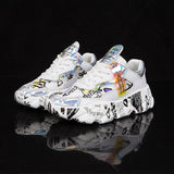 ERNESTNM 2019 NEW Women Chunky Sneakers Platform Autumn Shoes Sequined Casual Bling Female Red Dames Dad Shoe Zapatillas Mujer