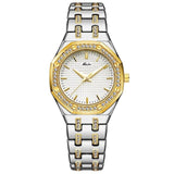 MISSFOX Fashion Watches Women's Expensive 18K Gold Ladies Wrist Watch Women Quartz Classic Analog Diamond Jewelry Hand Watch