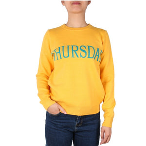 Fashion Week Women Sweater Chic Letter Knitted Jumper Pullovers Monday Tuesday Wednesday Thursday Friday Saturday Sunday