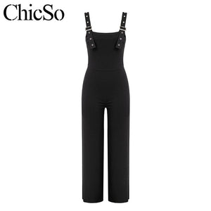 MissyChilli Black elegant skinny sexy jumpsuit Women fashion wide leg bodycon jumpsuit Autumn winter long romper overalls female