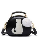 Cute Fox Rabbit Cat Bear Face Women Bag Baby Girl Mini Shoulder Bag For Women Cross Body Bags Lady PU Leather Handbags L4-3256