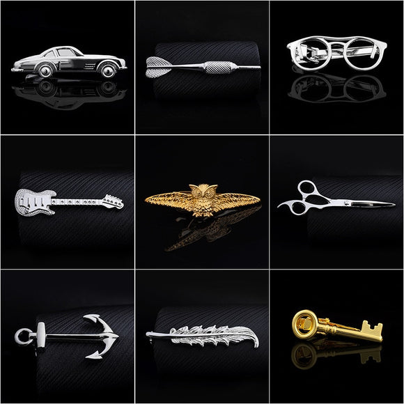 High Quality  Men Men Pure Copper  Tie Clip Bar Necktie Pin Clasp Clamp Wedding Charm Creative Gifts Clip  Mens Gifts Jewelry